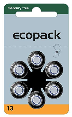 60 Hörgerätebatterien Typ 13 Varta Ecopack Hörgerätebatterie