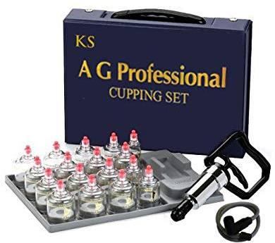 Professional Cupping Set *Made in Korea* (17 Cups) with Extension Tube($3.00 Value) KS Choi Corp Made in Korea.