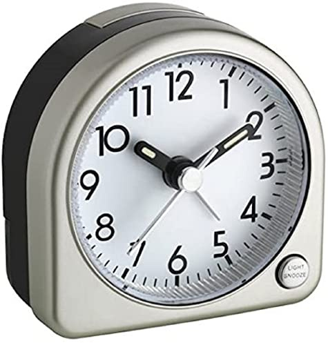 TFA Dostmann Wecker analog, 60.1020.53 Quarzuhr, Reisewecker, mit Weckalarm, champagnerfarben, (L) 61 x (B) 33 x (H) 61 mm