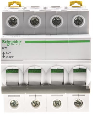 Schneider Electric - Acti9, iSW interrupteur-sectionneur 4P 63A 415VAC - A9S65463