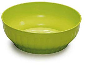 Stefanplast Insalatiera a Coste, Bianco/Turchese Intenso/Verde Lime, 30 x 16 x 30 cm