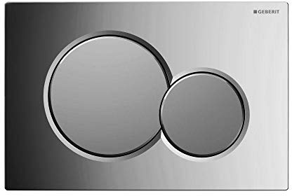 Geberit - Pulsador Geberit Sigma01, Para Doble Descarga: Cromado Brillante/Cromado Mate (115.770.KA.5)