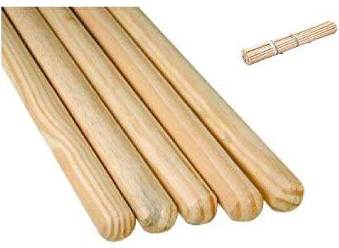 25 x wooden Broom Handles / Mop Stales 1.2 Metres X 23.5 mm Trade Pack