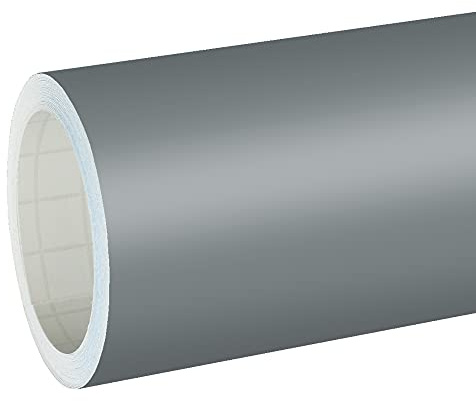Unbekannt 5,39€/m² Rapid Teck® Matt Folie - 071 Grau - Klebefolie - 5m x 63cm - Folie Matt Plotterfolie - Klebefolie Selbstklebend - auch als Moebelfolie - Dekofolientage