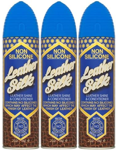 Non-Silicone Leather Silk Leather Polish with Beeswax - 225ml (Pack of 3) - Premium Polish, Care Solution for Deep Nourishment, Natural Shine, and Long-Lasting Protection