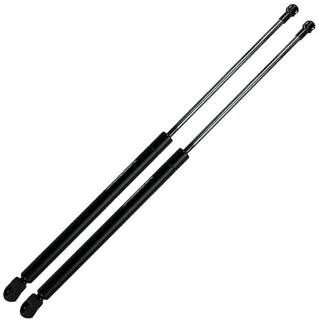 BESTPRICE 2x Gasfeder Heckklappe für AUDI A3 (8L1), Schwarz, Metall, Heck, 500 mm, 460N, Gasfeder