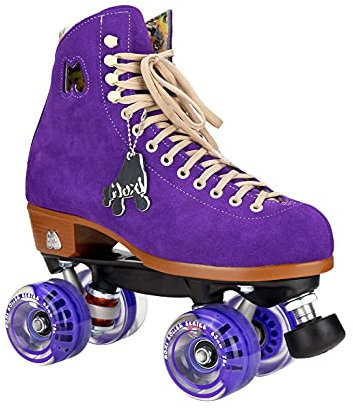 Moxi Lolly Rollschuh – modischer Damen-Quad-Rollschuh | Taffy Purple | Größe 37
