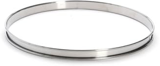 De Buyer, ARO TARTA CON BORDE, ALT. 2 CM Ø 24 CM,Diámetro 24 cm Ht 2Cm Borde redondo Ø24 Cm-3091.24N