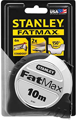 Stanley 0-33-897 - Flexómetro FatMax® ProTM Blade Armor 10m x 32mm