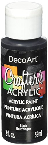 DecoArt Acrylic Paint, Black, 59ml