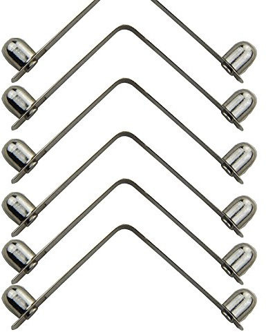 50 Kayak Paddle Zeltstange Push, solide Taste Spring Snap Clips Sperren Tube Double Pin(Button diameter 6mm * Heght 8mm)