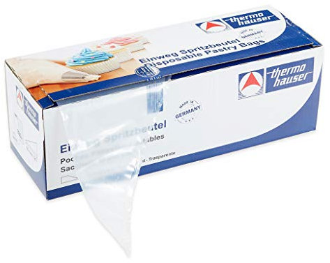 thermohauser Einweg-Spritzbeutel (Kunststoff PE), Maximum Grip, transparent, 100 Stück, 53,0x27,5x0,0075 cm