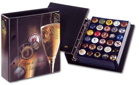 Safe 1 x 7864 Colector de Hojas para Laterales para 30 x Champán Tapa/chapas + Carcasa – Apto para Champán Tapa álbum Nº 7865