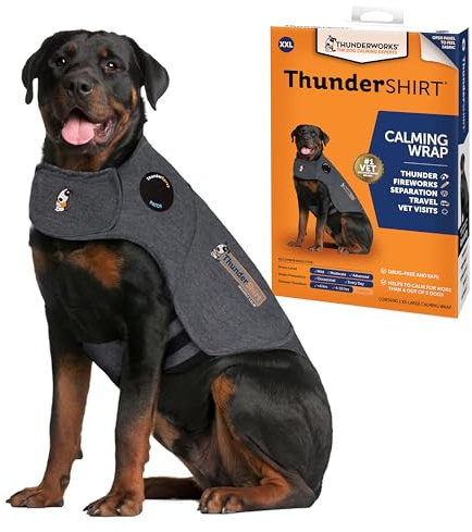 Petlife Thundershirt Hundemantel, Größe XXL, grau