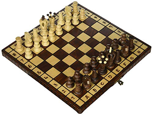 Wegiel Chess Royal 30 European Wooden Handmade International Set, 11.81 x 1.97-Inch