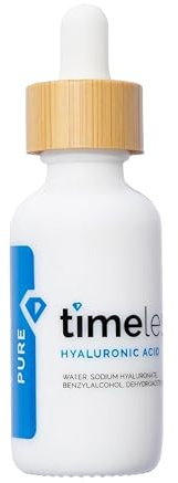 Timeless Skin Care Hyaluronic Acid 100% Pure Serum - Hydrating Face Serum for Personal Care - Fragrance-Free - Hyaluronic Acid - for Skin Care - 2 oz