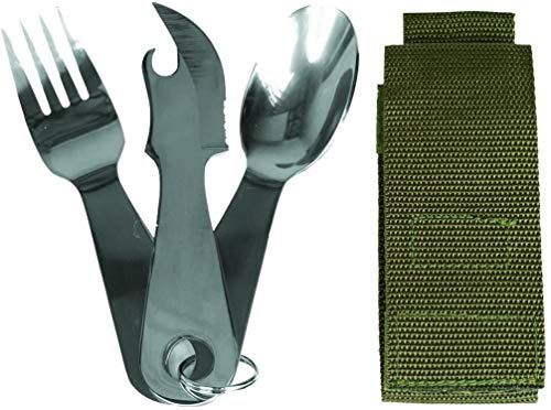 Miltec Set de 3 Couverts INOX Adulte Unisexe, Taille Unique