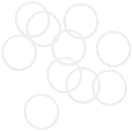 sourcing map Silicone Anello Toroidale, 30mm OD 26mm ID 2mm Larghezza VMQ Guarnizione Tenuta per Compressore Valvole Tubo Riparazione, Bianco, Confezione da 10
