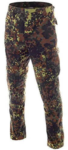 MFH BDU Combattimento Pantaloni Ripstop Flecktarn Taglia S