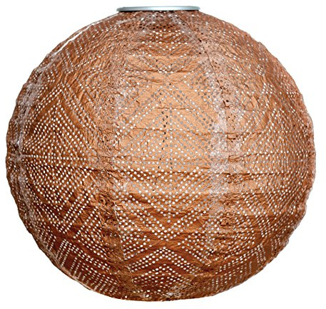 Allsop Soji Stella Market - 12 Handmade LED Outdoor Solar Lantern - Copper