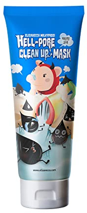 Elizavecca Milky Piggy Hell Pore Clean Up Mask 100ml/3.38 fl.oz. - Peel Off Mask, Charcoal Pore Strips, Pore Cleansing, Removes Dead Skin Cells, Removes Skin wastes, Pore Contraction