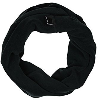 maximo Microfleece Kinder Schlauchschal Kinderschal Schal Fleeceschal Rundschal (One Size - schwarz)