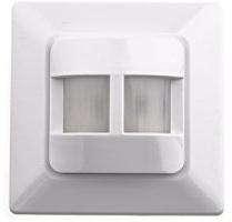 HUBER MOTION 9 up Détecteur de présence PIR 170° pour l'intérieur I Détecteur de mouvement encastrable, 2 capteurs - Détecteur de mouvement adapté à la technologie LED,