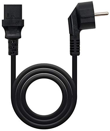 NANOCABLE 10.22.0102 - cavo di alimentazione per la CPU, CEE7/M-C13/H, 100% rame AWG18, nero, 1.5 MTS