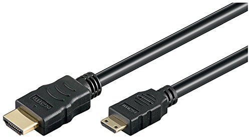 Goobay 31934 High Speed HDMI Cable with Ethernet, Gold-plated, Black, 6 mm Diameter, 5 m Cable Length