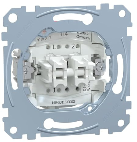 Schneider Electric Merten Serienschalter Einsatz, MEG3115-0000 | 1-polig, 10AX, AC, 250V, 1 Stück