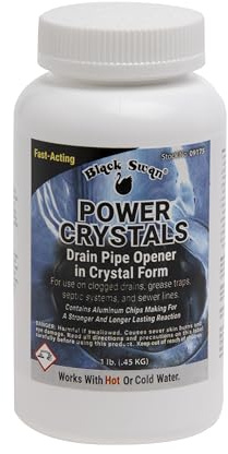 Black Swan 51999 PCDC Powder Crystal Drain Cleaner, White, 15.24 cm*10.32 cm*10.32 cm
