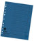 Original Falken 100er Pack Trennblätter. Made in Germany. Aus Recycling-Karton für DIN A4 blau Trennlaschen Trennblätter Ordner Register Kalender Blauer Engel