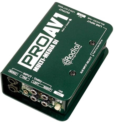 Radial Pro AV1 Boîte de Direct Passive Multimedia - Boîte de Direct