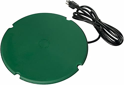 Farm Innovators Heated Pond Saucer, 200W Electric Heater for Any Size Fish or Outdoor Ponds, Low-Profile Design with Sealed Internal Wiring