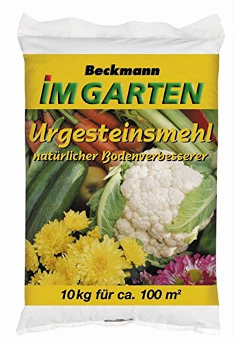Urgesteinsmehl Bodenhilfsstoff Bodenverbesserer Beckmann 10 kg für ca. 100 m²