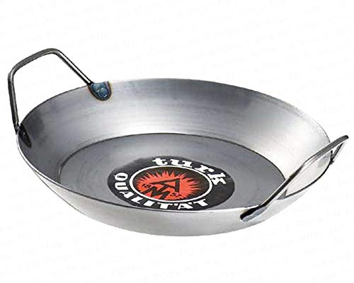 Turk 66920 Servierpfanne mit extra hohem Rand, 20 cm, Eisen, silber