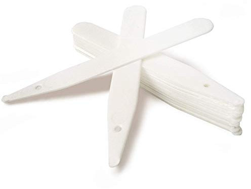 Merriway® BH01191 (100 Pcs) Plastic Plant Labels, White 125 mm (5 Inch) - Pack of 100 Pieces