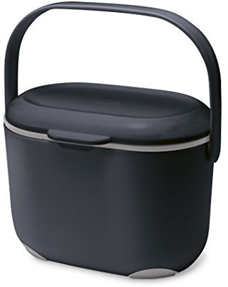 Addis Komposteimer für die Küche, 2,5 l, schwarz / grau, 2.5L