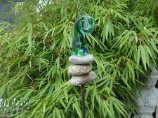 Zen Man Gartenstecker Beetstecker Glaskugel rost 120cm 029165