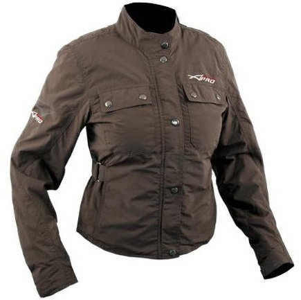 A-Pro Giacca Donna Moto Scooter Protezioni CE Estiva Impermeabile Lady Città BROWN M