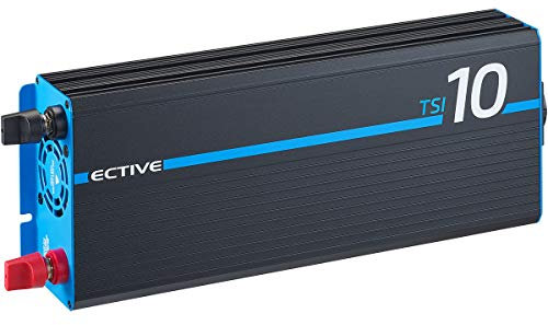 ECTIVE - Wechselrichter 12V auf 230V TSI 10-1000W Reine Sinuswelle - Offgrid-Spannungswandler DC/AC Strom mit USB, Überlast- & Überhitzungsschutz, NSV & USV Funktion - Robuster Inverter Stromwandler