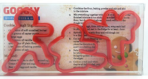 Ninjabread Men Cookie Cutters - Kung Fu Gingerbread 3 Pcs Ninja Man Men Biscuit, Clay Cutter