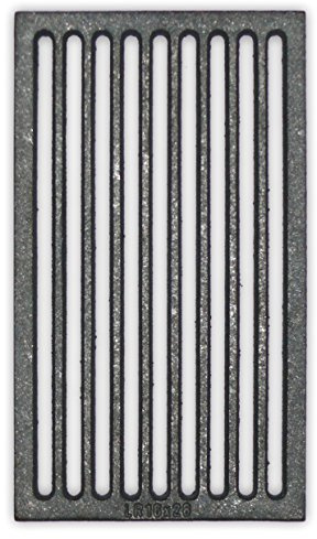 Liegerost 16 x 28 cm - Gussrost Ofenrost Ascherost Tafelrost Kaminrost Premiumqualität