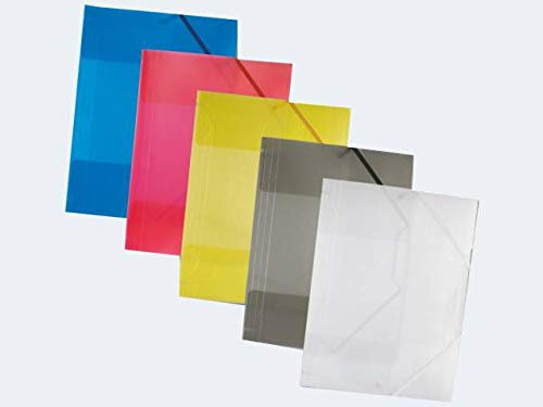 Sammelmappen Zeichenmappen Künstlermappen DIN A4 aus Kunststoff, 5 Stück