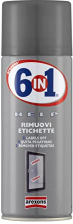 Arexons 4235 6IN1 HELP RIMUOVI ETICHETTE 200 ml, Facilita il distacco di Etichette in Carta e Residui di Colla, Senza Solventi