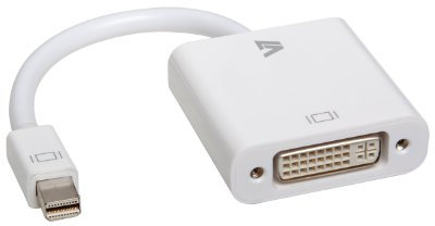 V7 CBL-MD1WHT-5E - Adaptadores de Cable de vídeo (Mini DisplayPort, DVI-D, Masculino, Macho/Hembra, Femenino) Color Blanco