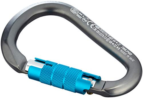 Kong. HMS Classic Twist Lock. Moschettone HMS in Lega di Alluminio. Ghiera a Due Movimenti. Chiusura Automatica. Nodo Barcaiolo. Certificato EN 362/B, EN 12275/B, UIAA. Peso 95g.