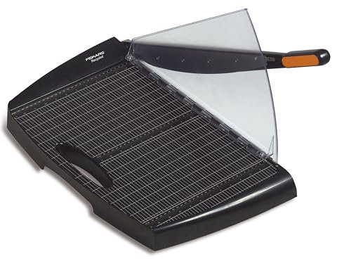 Fiskars Recycelte Hebelschneidemaschine, A3, 45 cm, Schwarz, 1004633