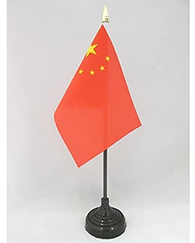 AZ FLAG Tischflagge China 15x10 cm Polyester 100D Kunststoffsockel