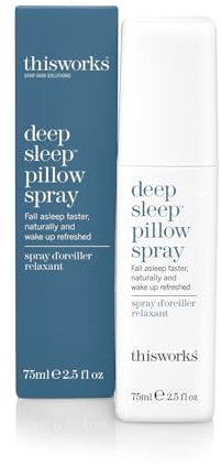This Works Deep Sleep Pillow Spray, 75 ml, Infused with Lavender, Camomile and Vetivert - Science-Backed Natural Pillow Mist to Aid Sleep